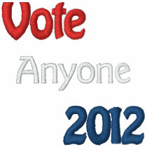 Vote Anyone Embroidered Polo