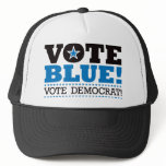 Vote Blue! Vote Democrat! hats