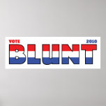 Vote Blunt 2010 Elections Red White and Blue Print