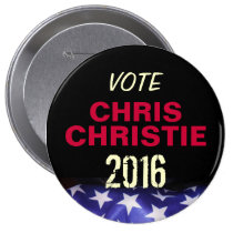 Vote Chris CHRISTIE 2016 Campaign Button buttons