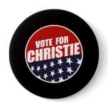 VOTE CHRISTIE BUTTON
