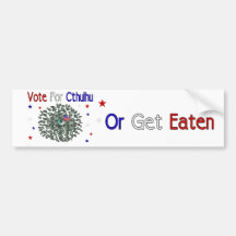 VOTE CTHULHU AUTOCOLLANTS POUR VOITURE