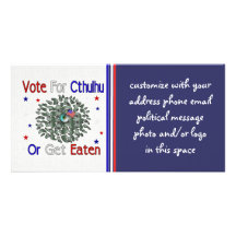 VOTE CTHULHU CUSTOMIZED PHOTO CARD