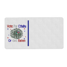 VOTE CTHULHU PERSONALIZED SHIPPING LABEL