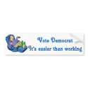 Vote Democrat Bumper Sticker bumper stickers
