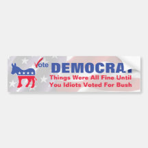 Vote Democrat Bumper Sticker