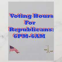 Vote Democrat Flyer
