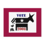 VOTE DEMOCRAT IN 2008 POSTCARD