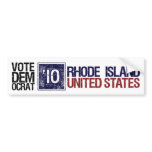 Vote Democrat in 2010 – Vintage Rhode Island bumper stickers