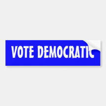 "Vote Democratic" Bumper Sticker