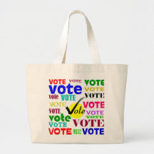 VOTE DESIGN CANVAS BAG