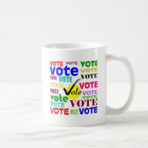 VOTE DESIGN COFFEE MUGS
