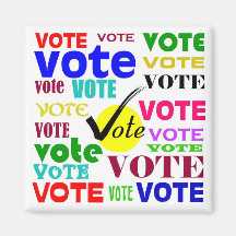 VOTE DESIGN REFRIGERATOR MAGNET