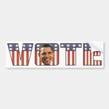 Vote for Barak Obama Bumper Sticker