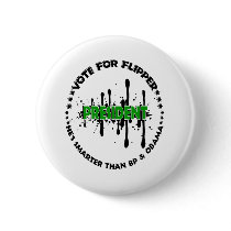 VOTE FOR FLIPPER PINBACK BUTTONS