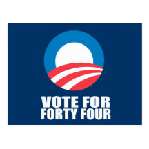 VOTE FOR FORTY FOUR POSTCARD