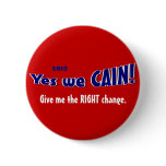Vote for Herman Cain Pin