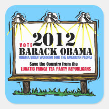 VOTE FOR OBAMA 2012 STICKER