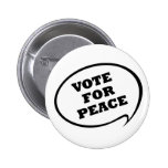 Vote for Peace Button
