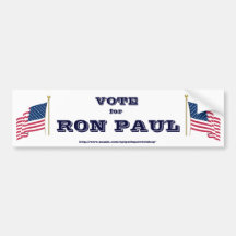 Vote for Ron Paul Bumper Sticker