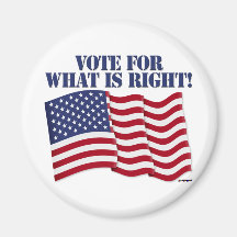 VOTE FOR WHAT IS RIGHT! FRIDGE MAGNETS