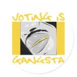 vote gangsta dark sticker