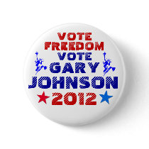 Vote Gary Johnson 2012 Buttons