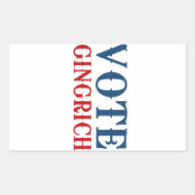 VOTE GINGRICH 2012 STICKER