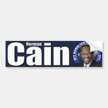 Vote Herman Caïn pour le président Adhésif Pour Voiture