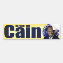 Vote Herman Caïn pour le président Adhésifs Pour Voiture