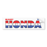 Vote Honda 2010 Elections Red White and Blue bumper stickers