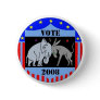 VOTE IN 2008 BUTTON REPUBLICAN DEMOCRAT POLITICS