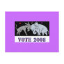 VOTE IN 2008 POSTCARD DEMOCRAT REPUBLICAN POLITICS