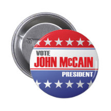 Vote John McCain For President Button