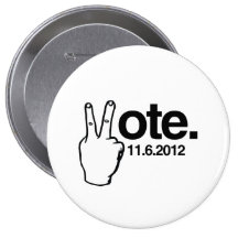 VOTE LE 6 NOVEMBRE 2012 .PNG BADGE AVEC ÉPINGLE