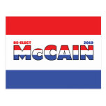 Vote McCain 2010 Elections Red White and Blue Postcards