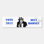 VOTE MITT ROMNEY 2012 AUTOCOLLANT POUR VOITURE