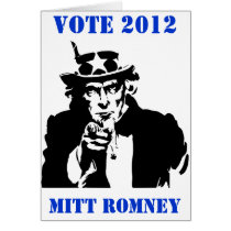 VOTE MITT ROMNEY 2012 cards