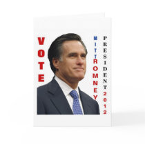 Vote Mitt Romney 2012 Greeting Card