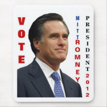 Vote Mitt Romney 2012 Mousepad