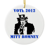 VOTE MITT ROMNEY 2012 ornaments