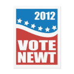 Vote Newt 2012 Post Card