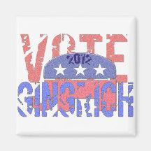 Vote Newt Gingrich 2012 Fridge Magnets