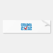 VOTE OBAMA 2012 BLUE BUMPER STICKERS
