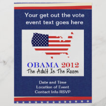 Vote Obama 2012 Custom Flyer