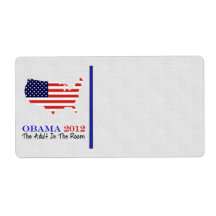 Vote Obama 2012 Custom Shipping Label