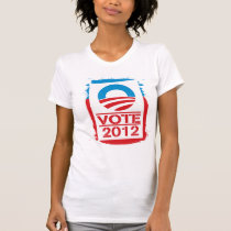 Vote Obama 2012 Ladies Shirt t-shirts