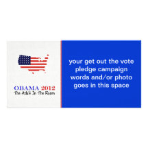 Vote Obama 2012 Photo Card Template