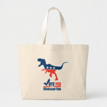 Vote oui pour l'amusement de dinosaure sacs