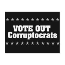 Vote Out Corruptocrats Postcards